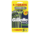 GILLETTE-GILLETTE SENSOR3 SENSITIVE lâminas de barbear descartáveis 5 unidades.-DrShampoo - Perfumaria e Cosmética